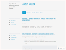 Tablet Screenshot of angusmiller.co.za